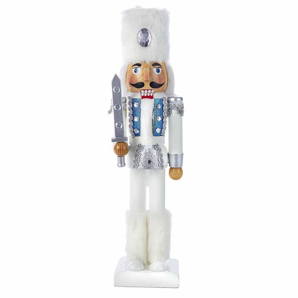 Kurt Adler Russian Nutcracker, 15-Inch, White
