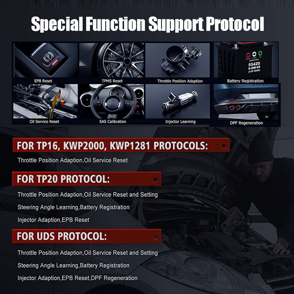 ANCEL VD700 for VW AUDI Car Code Reader All System Diagnostic Tool OBD2 Scanner