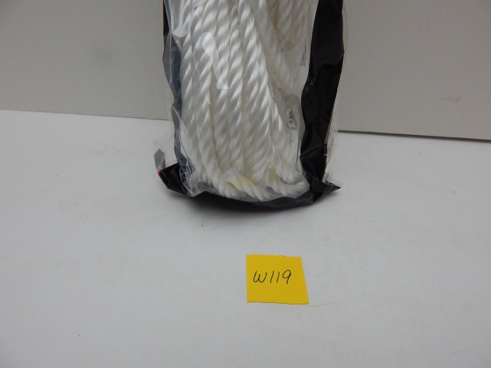 Tool Bench Hardware Twisted Poly Rope .23 In X 25 Ft White (W119