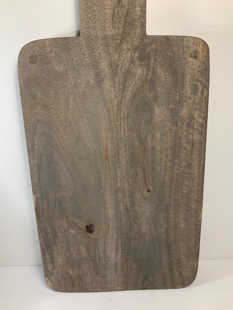 Hand Caved Botanical Wood Charcuterie Board 17 in.