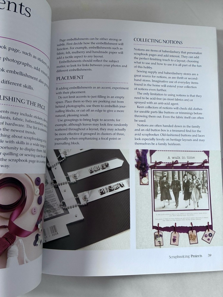 Scrapbooking Projects Paperback Louise Riddell 2005