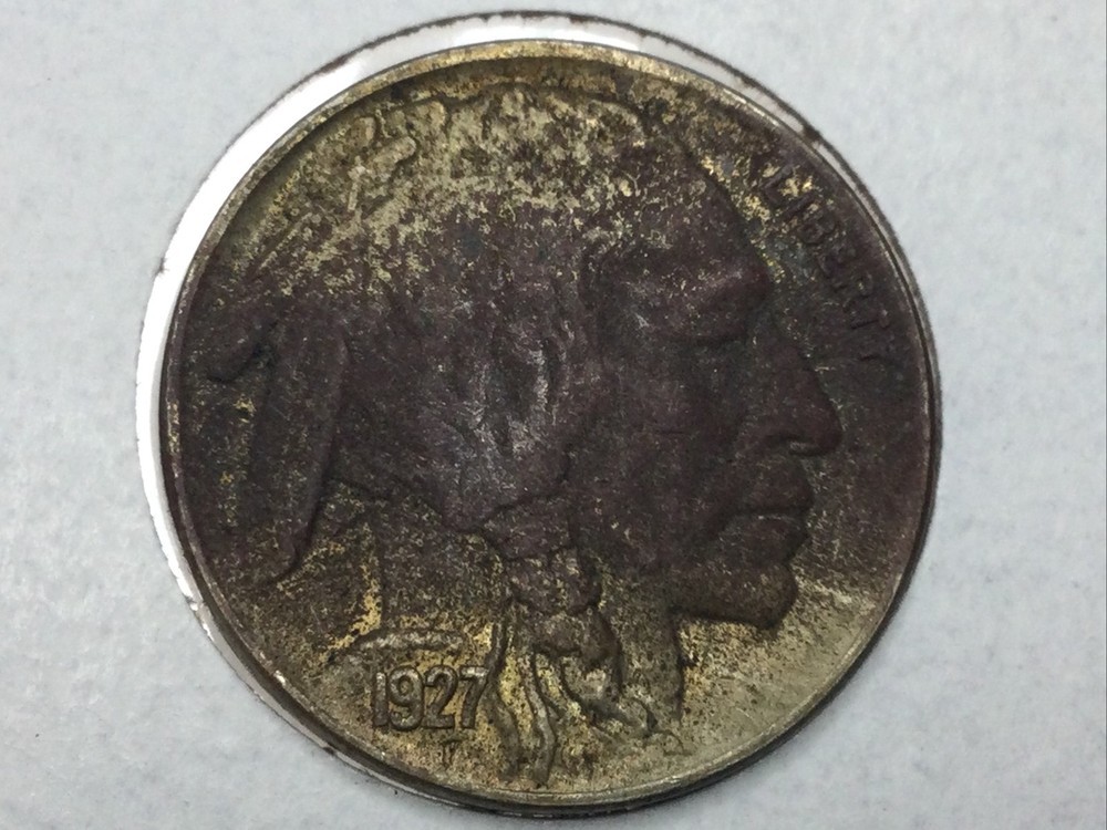 1927 Buffalo Nickel reverse! in uncirculated