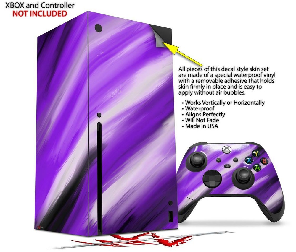 Skins XBOX Series X Console Controller Paint Blend Purple