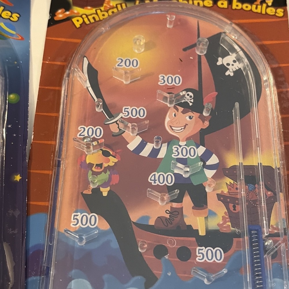 Vintage Pinball Machine Space And Pirate 2 Pack
