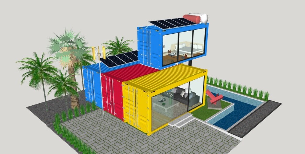 Desert Palms #33 Shipping Container Home Catalog L40'