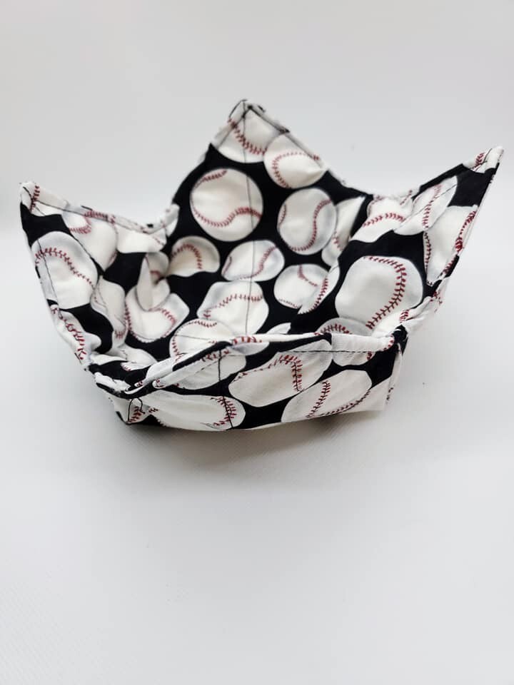 Baseball Microwave  Bowl Holder/Cozy