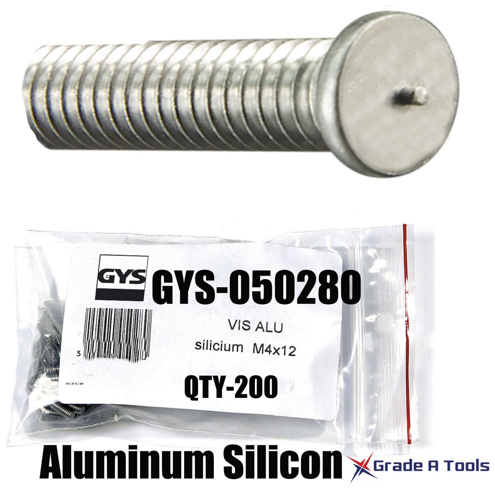 200 Aluminum - Silicon welding pins - Screws for Auto body Dent Pulling