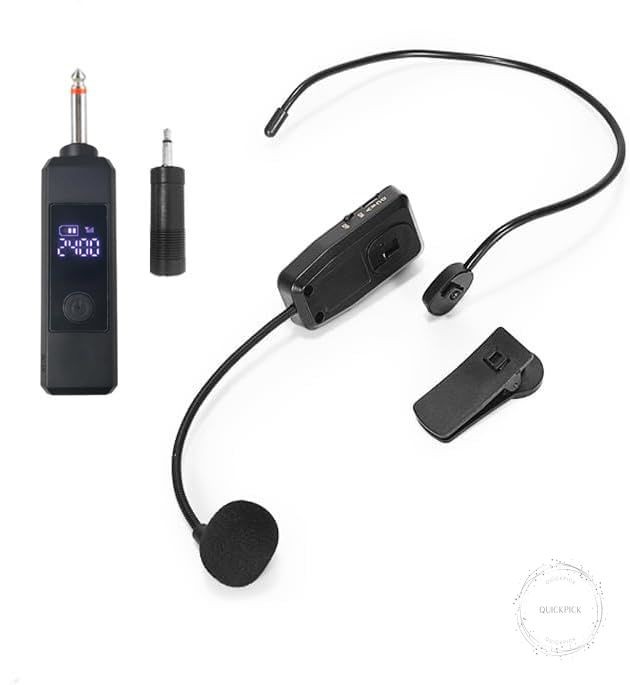 Wireless Saxophone Microphone System, Clip on Instrument Microphone Suitable for