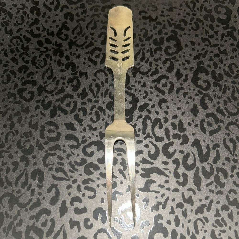 David Andersen Norwegian Sterling Silver Meat Fork 2-Tine 8 3/4”