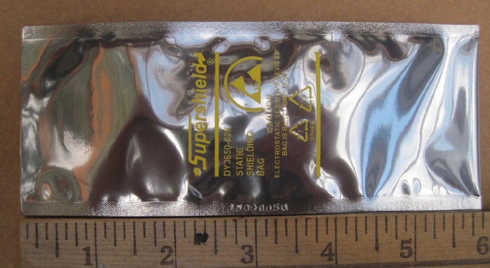 100 2x6" Open-Top Dou Yee Static Shield Bags