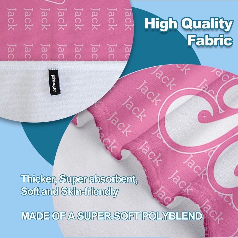 Personalized Custom Name Extra Large Beach Towel Oversize Soft Microfiber Towels