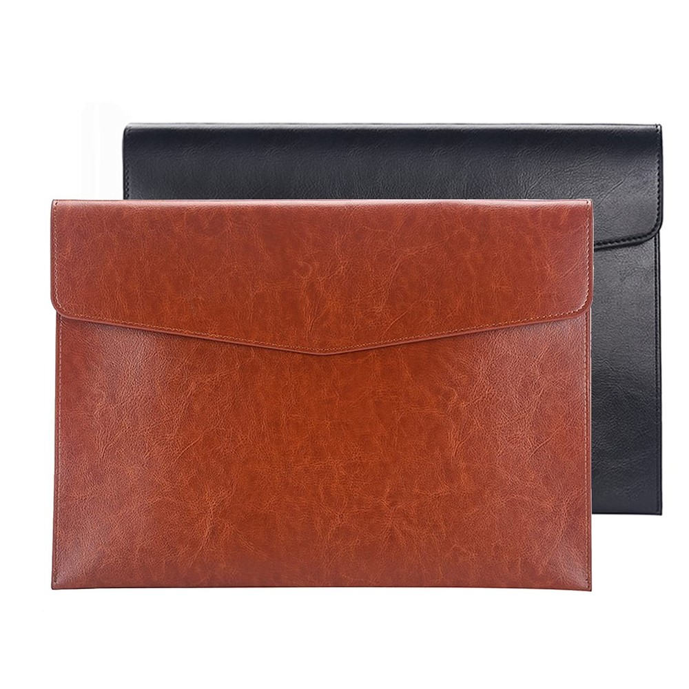 Enyuwlcm PU Leather A4 File Folder Document Holder Envelope Folder Case with ...