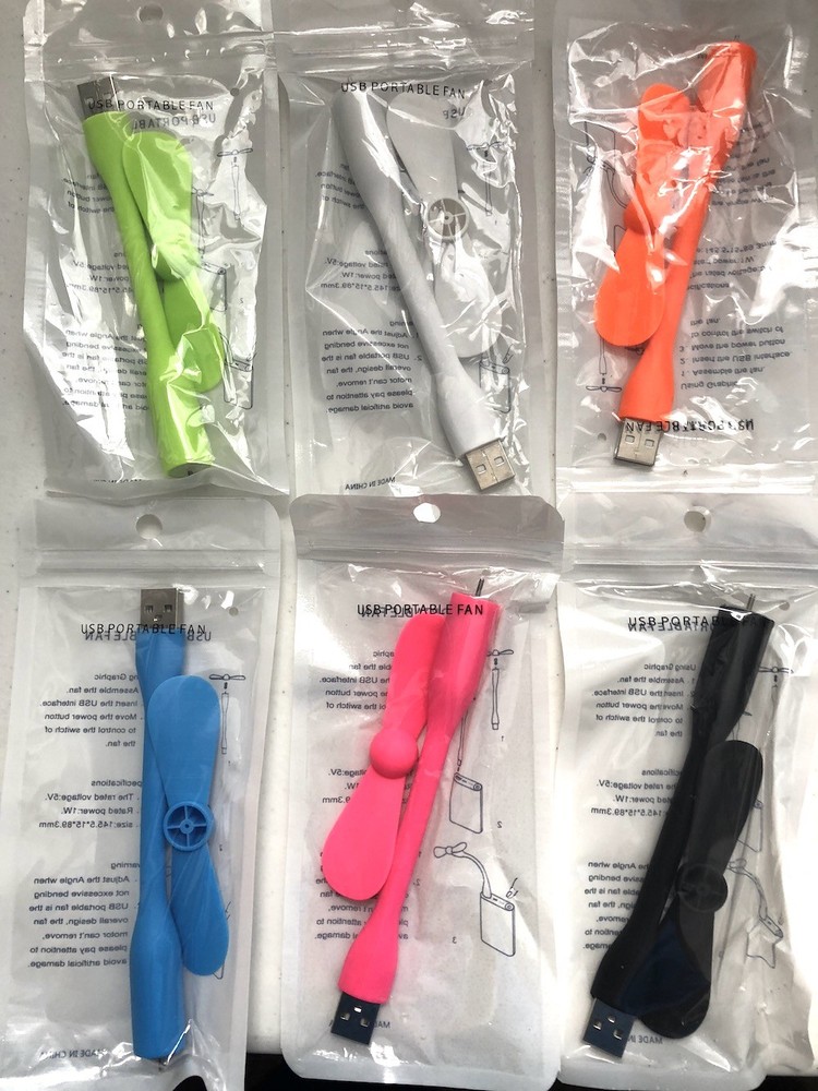 LIGHT USB MINI FAN cooling portable flexible laptop desk desktop computer pc