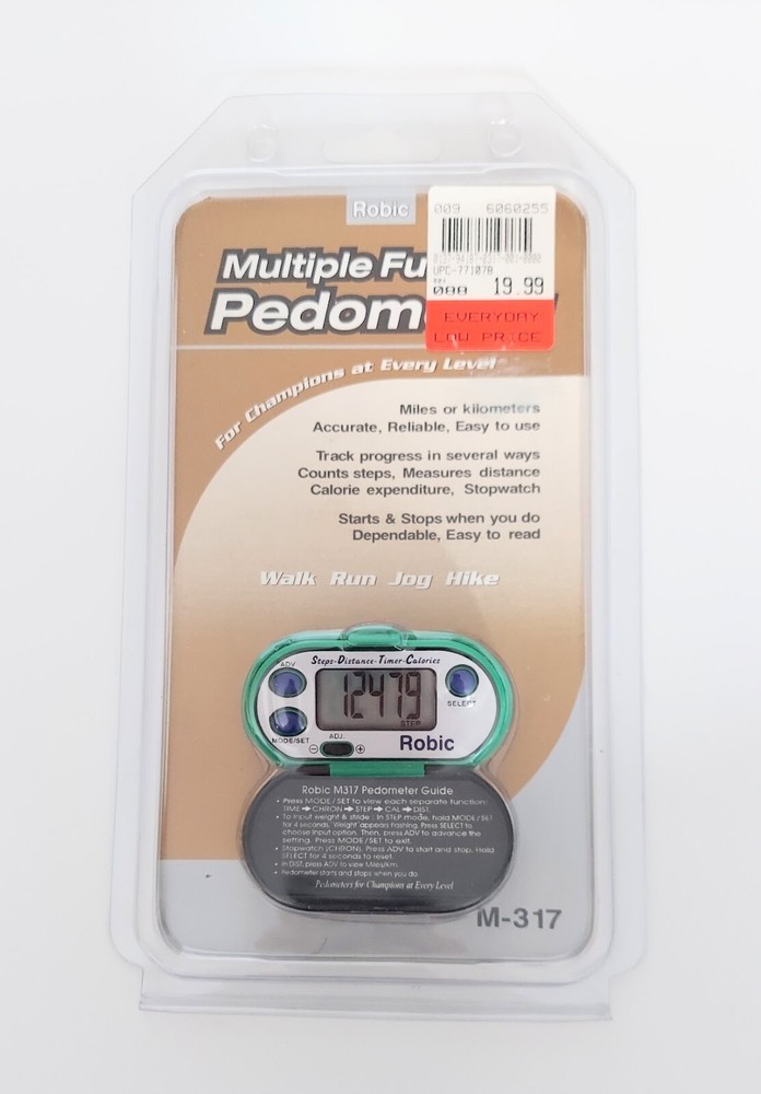 Robic Multifunction Pedometer M-317 NIP