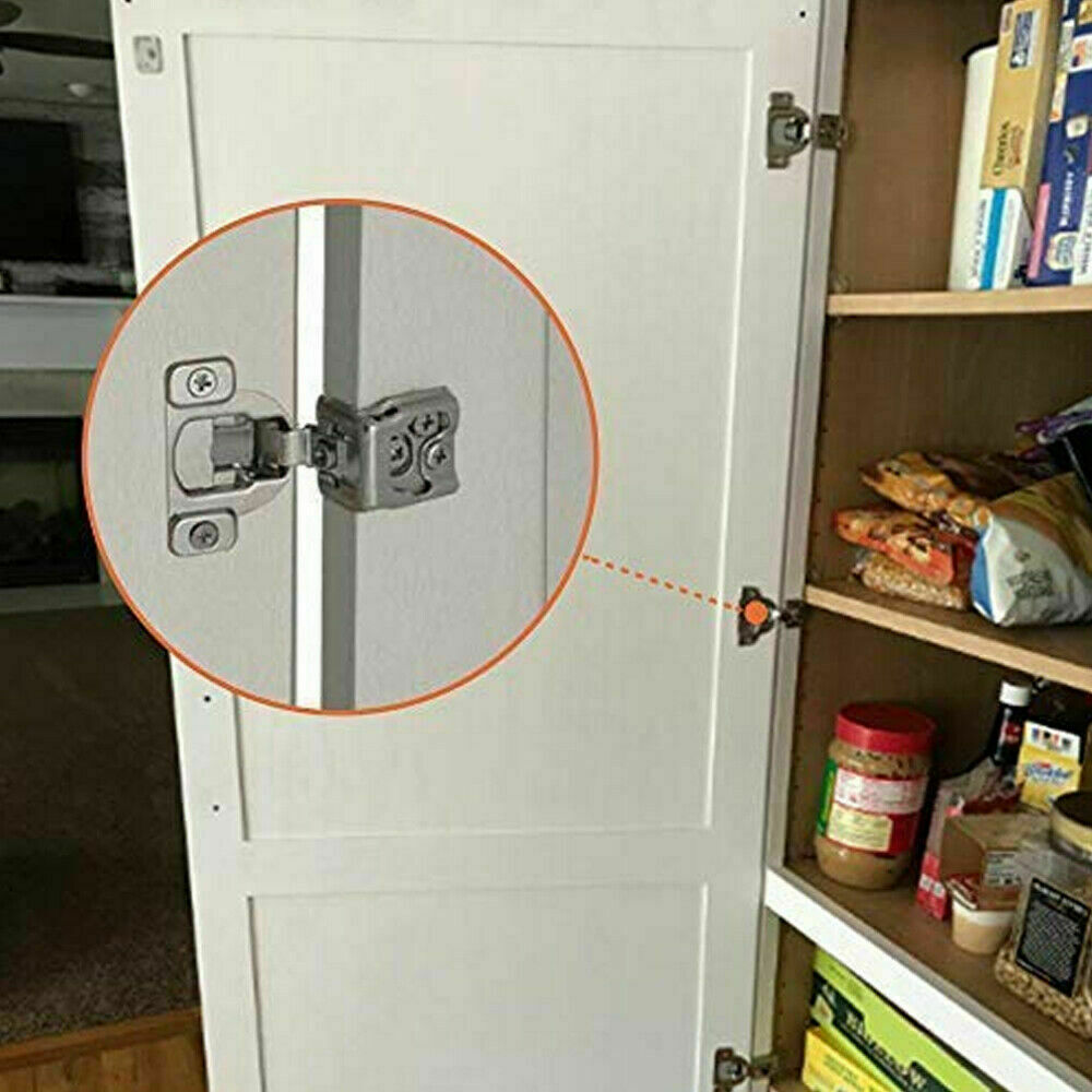 20 Pack 1/2" Overlay Soft Close Face Frame 105° Compact Cabinet Hinges Handware