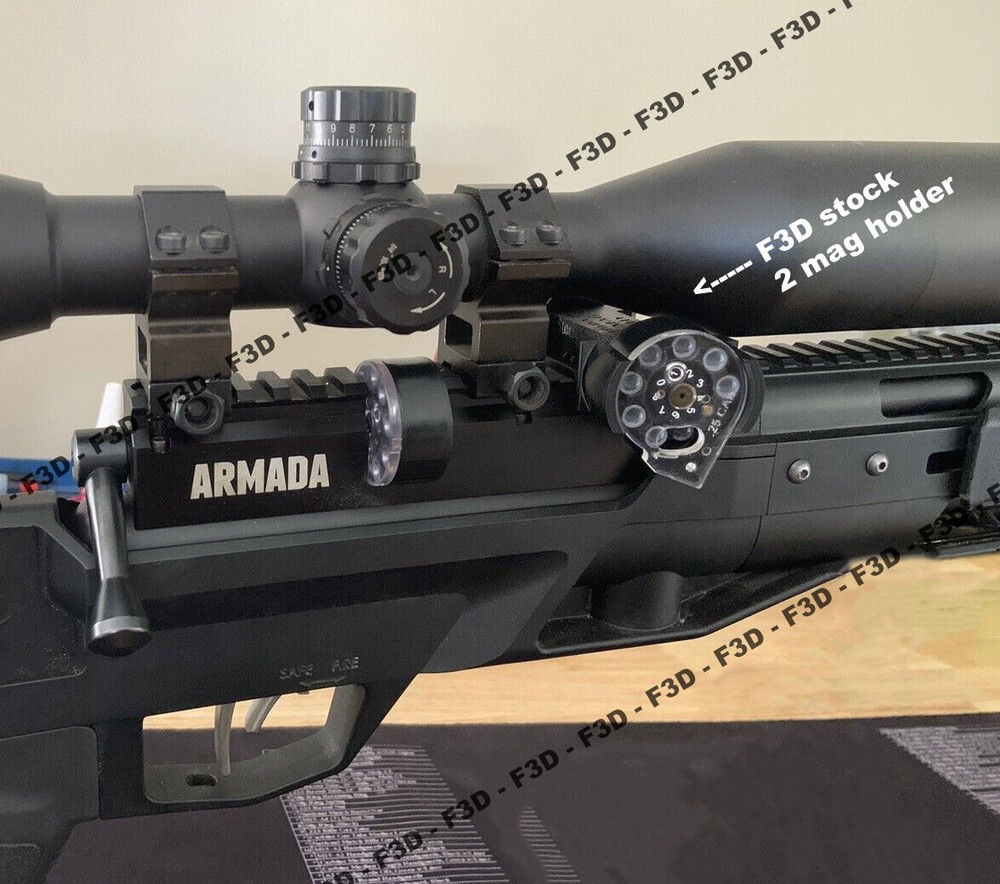 3D printed Benjamin Armada Mag Holder for stock mags (2 Mags)