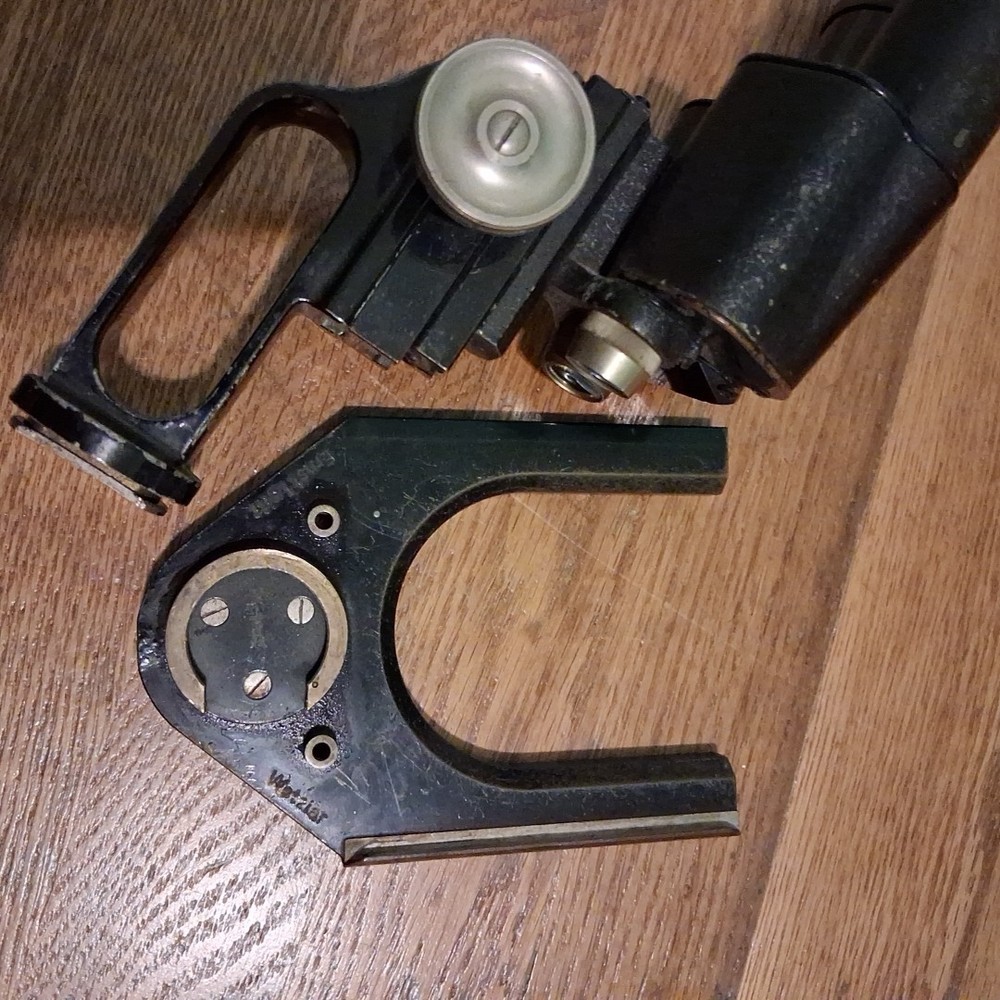 Eleitz Wetzlar microscope Antique. Not Tested