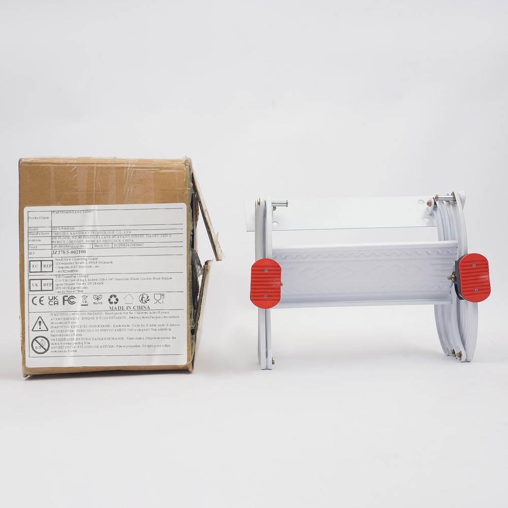Wall Mounted Attic Ladder, Pull Down Telescoping Step Ladder, 3 Steps Ladder
