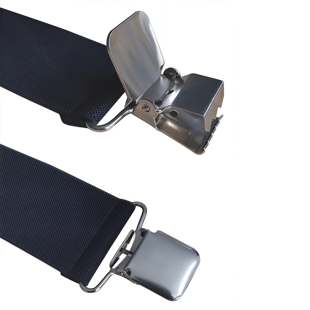Adjustable Elastic Men's Shoulder Strap Clip Men's Suspender Polyester 2"