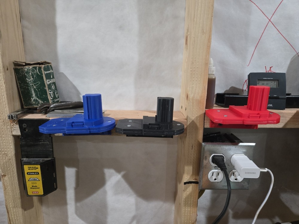 Ryobi 18v Tool Holder Wall Mount Two pack, Left Facing