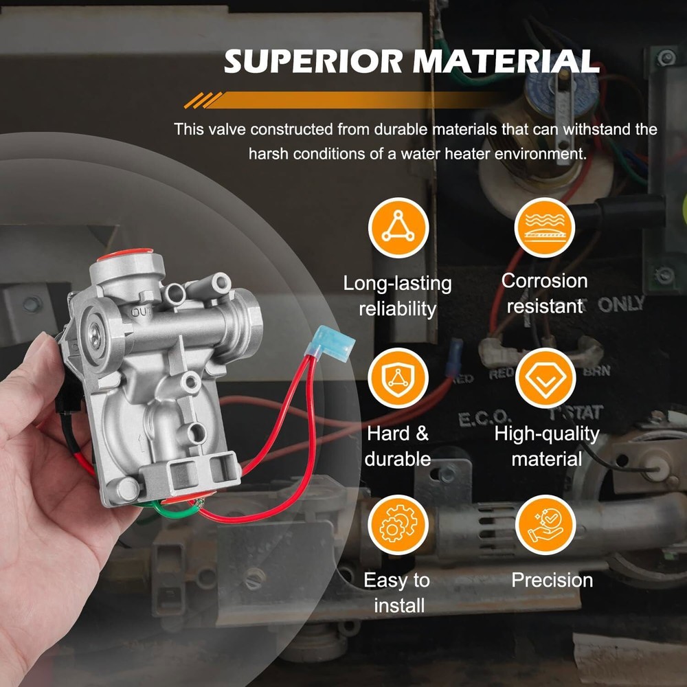 RV Water Heater Solenoid Gas Valve Fit Atwood 6 & 10 Gallon 93321 93844 93870 US