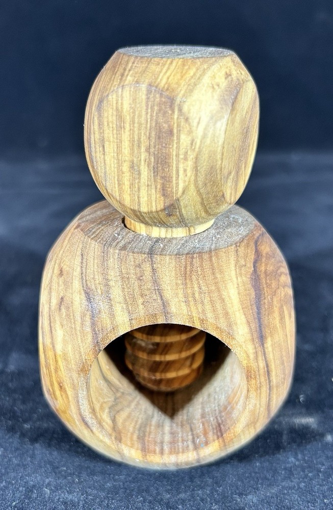 Olive Wood Handmade Screw Nutcracker