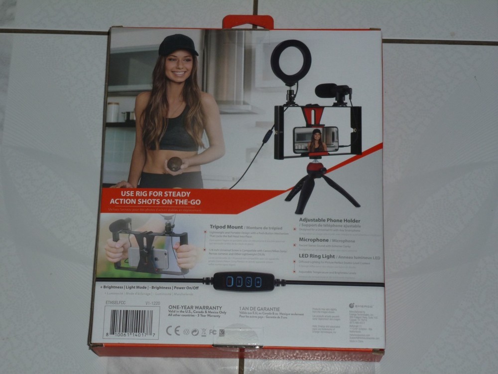 Helix Portable Studio Kit Content Creator Series (ETHSELFCC) Black - New!!