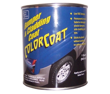 Polyvance 3701-4 Bumper & Cladding Black Bumper Color Coat (Quart)