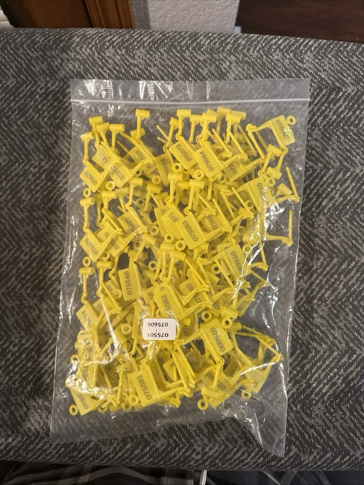 Plastic Security Padlock Seals Numbered Tamper Proof Disposable Self-Locking ...