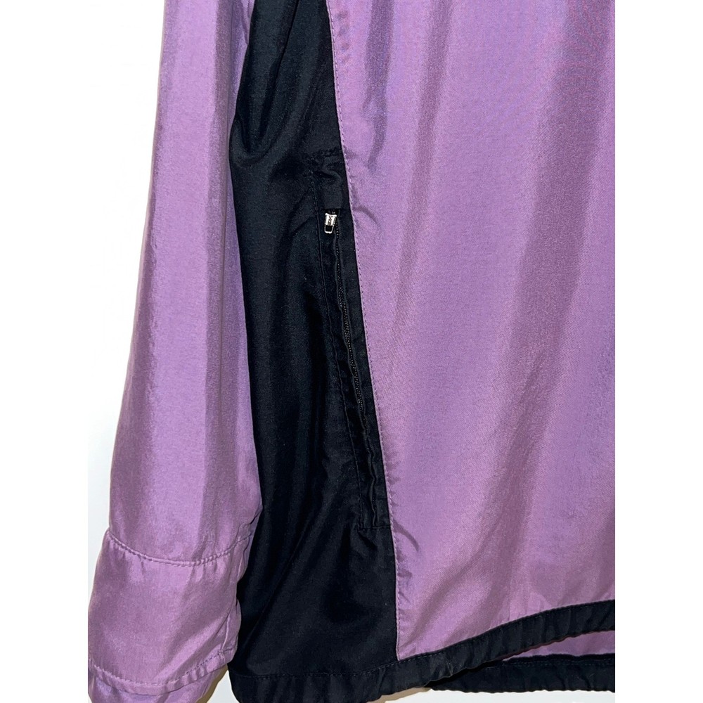 Zero Restriction M2 Windshirt Mens Large Purple Black Golf Pullover G01W005B