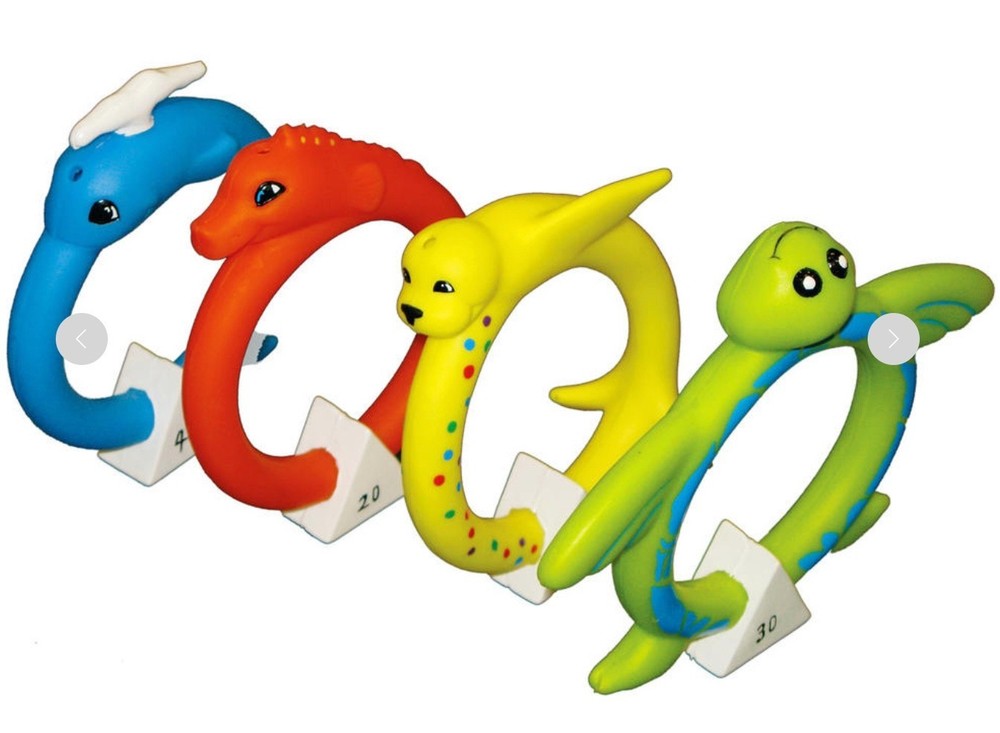 Poolmaster Swimming Pool Soft Dive Animal Rings - 4 Pack