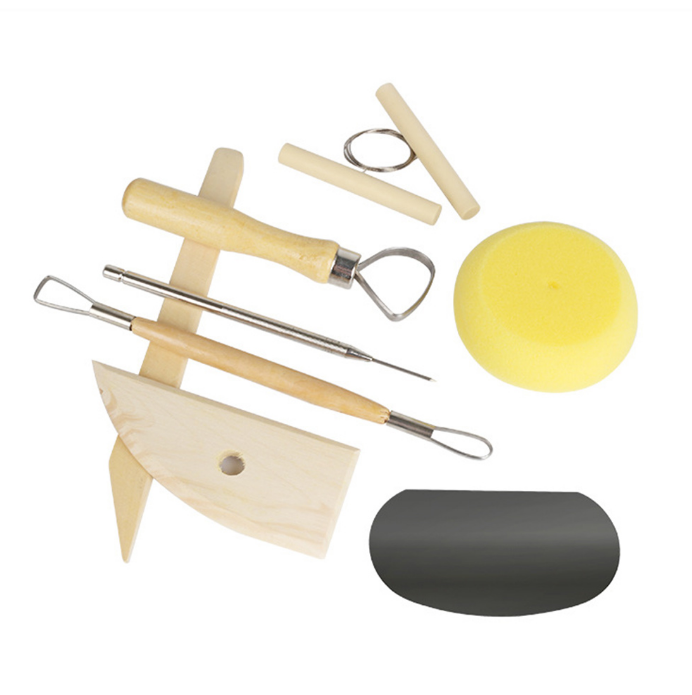 8PC Multi-function Pottery Tools Pottery Ceramics Clay Sculpture Modelling Kit