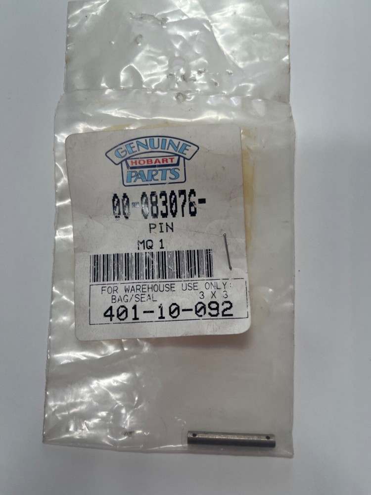 00-083076 PIN HOBART DISHWASHER