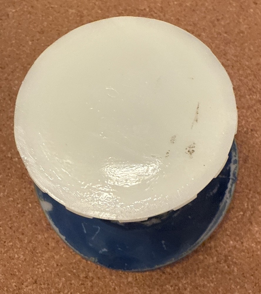 Antique Uncle Sam Hat Milk Glass Candy Container