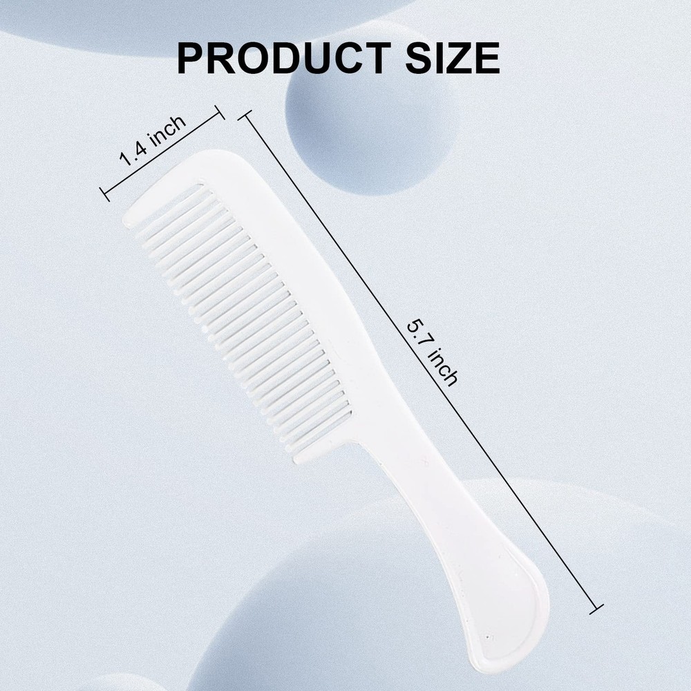 100 Pack Individually Wrapped Combs Disposable Combs, Unbreakable Comb in Bul...