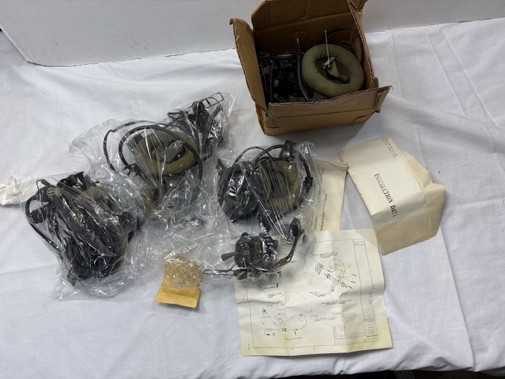 Miscellaneous LOT of headset pieces for Mk-401 Vietnam