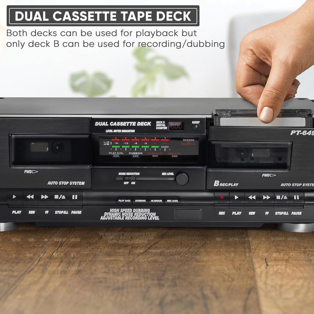 Pyle Pt649D Dual Cassette Deck
