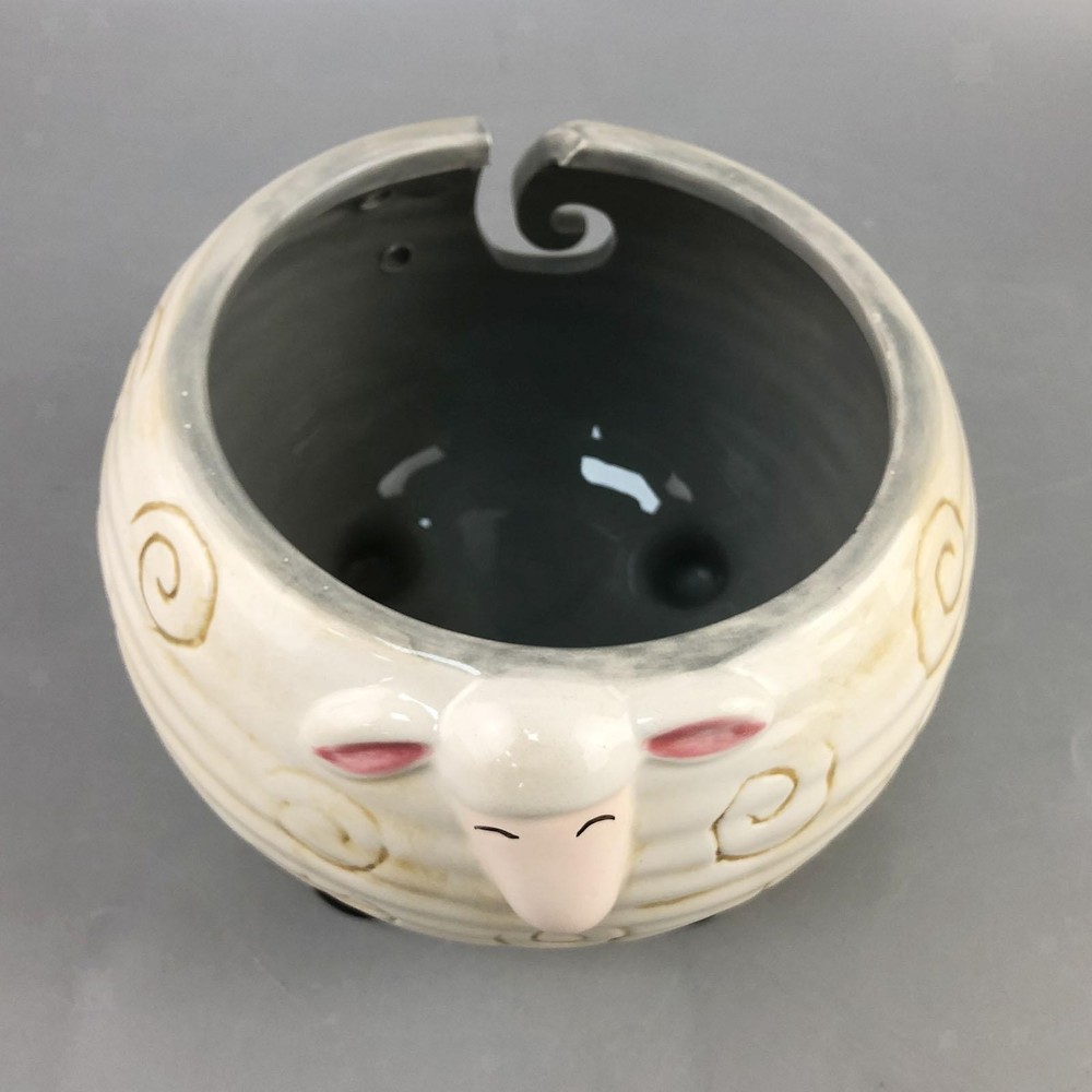 Crocheting Bowl Knitting Bowl Handmade Decor Large String Storage Accessory Hook