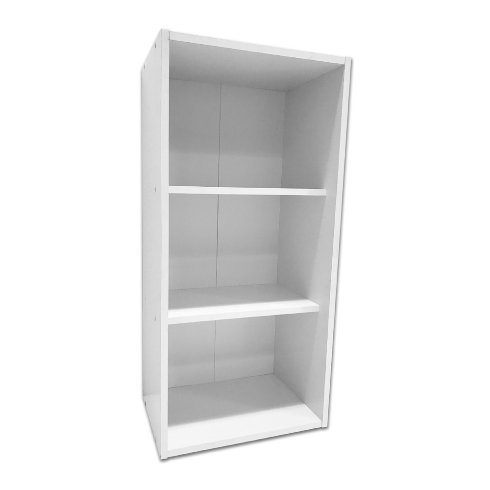 All Set 422mm White 3 Shelf Stackable Storage Unit