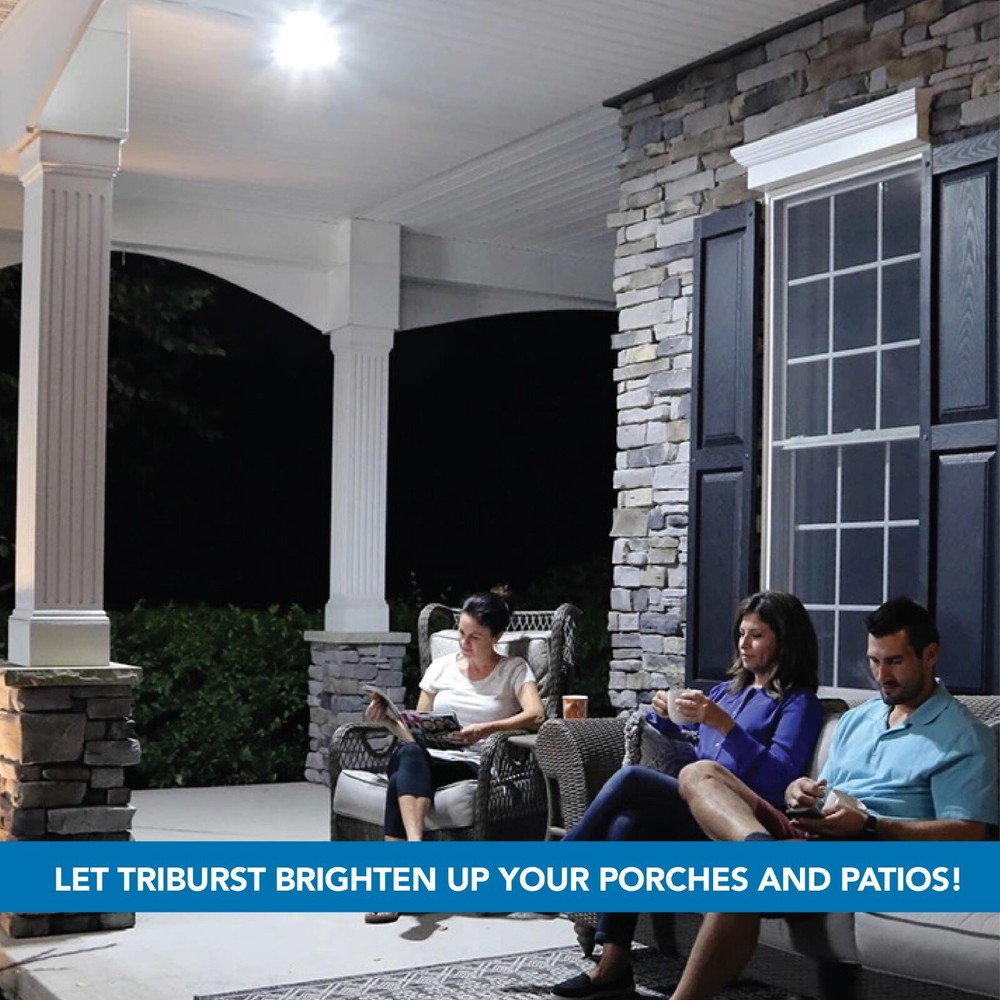 Bell + Howell TriBurst 2000 Lumens Multi-Directional LED 3 Panel Ceiling Light