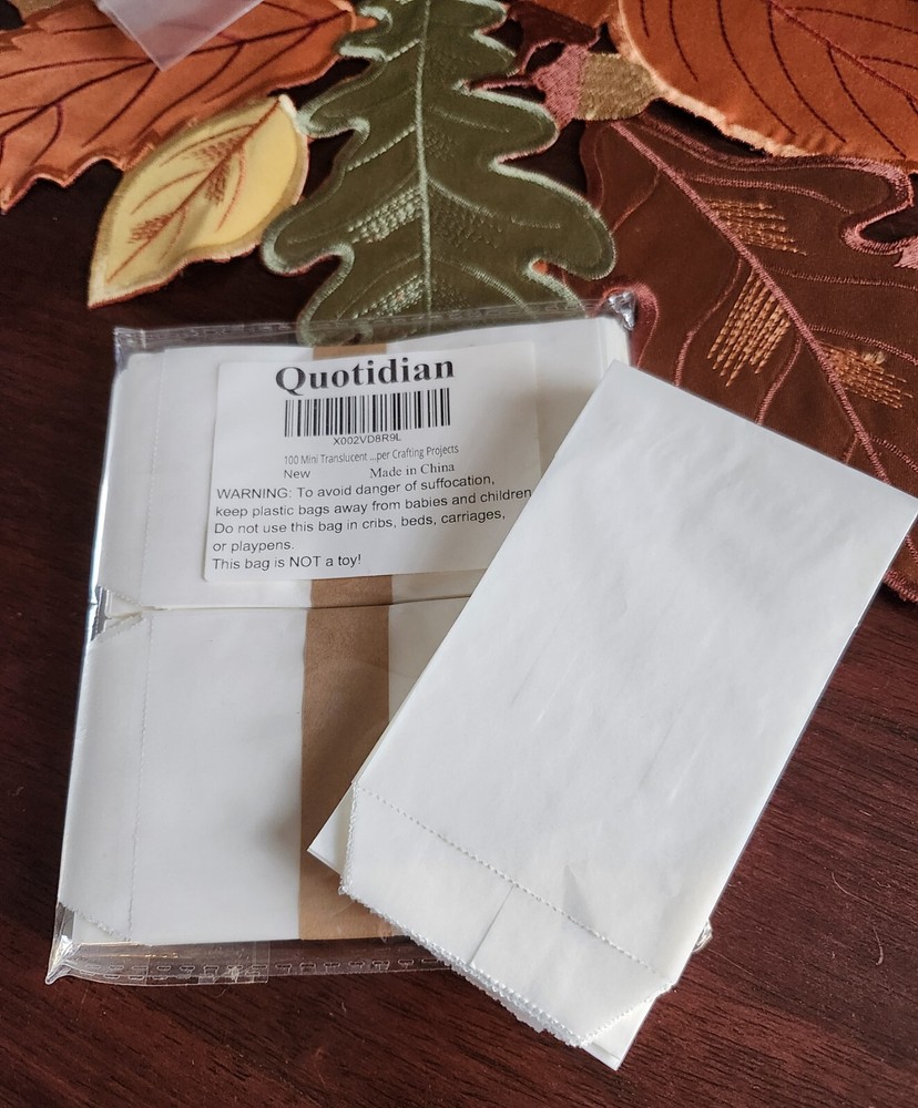 125 Mini Translucent Craft Bags