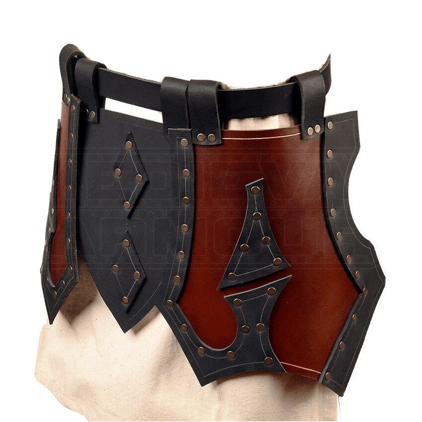 THE LEATHER Tassets Medieval Armor Leather Belt Halloween