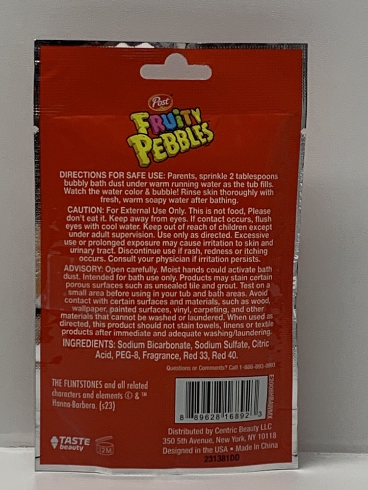 FRUITY PEBBLES SCENTED BATH DUST