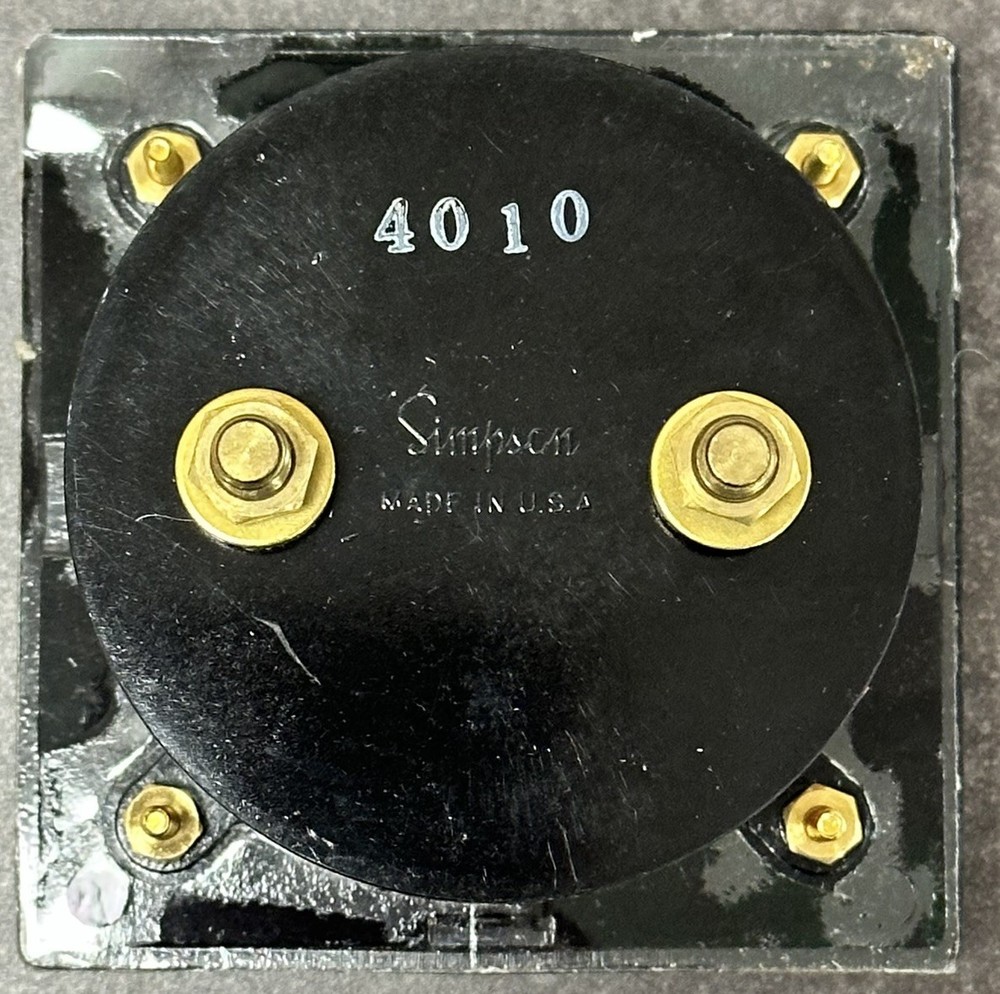 Simpson 03220 Panel Meter 0-100 ACA PANEL METER 3.5 UL WV 03220