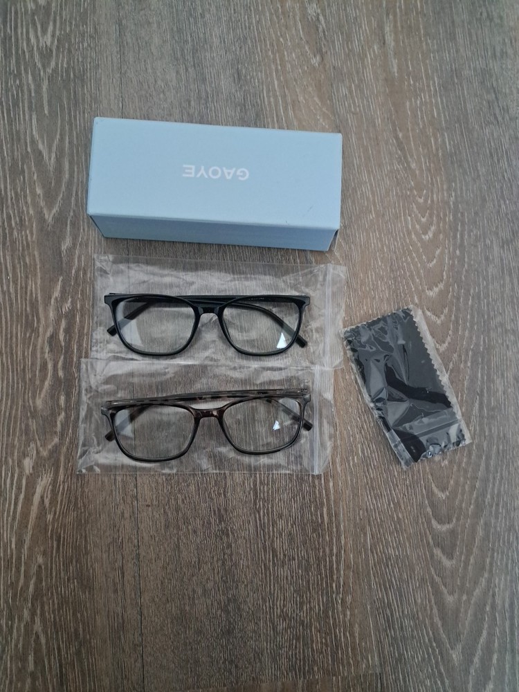Looking Forward Computer Game Glasses Squeare, 2Pack, New