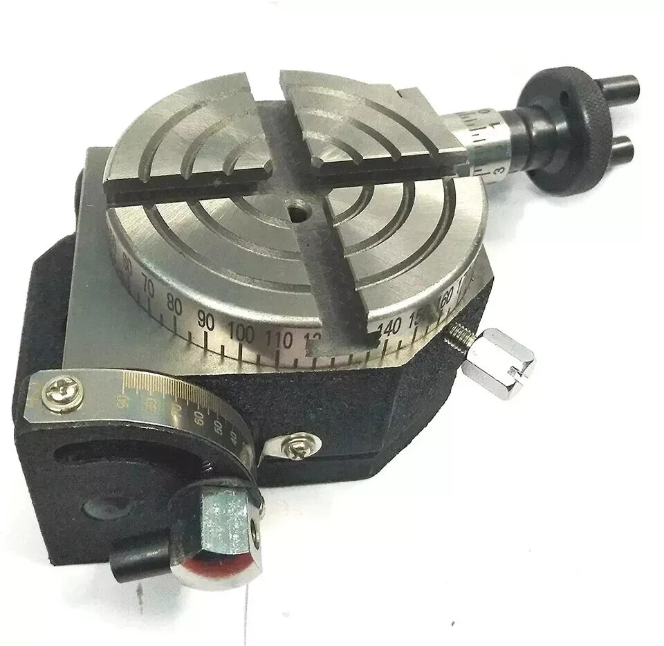 Tilting Rotary Table 3"80MM With Round Vice 3" & T-Nut
