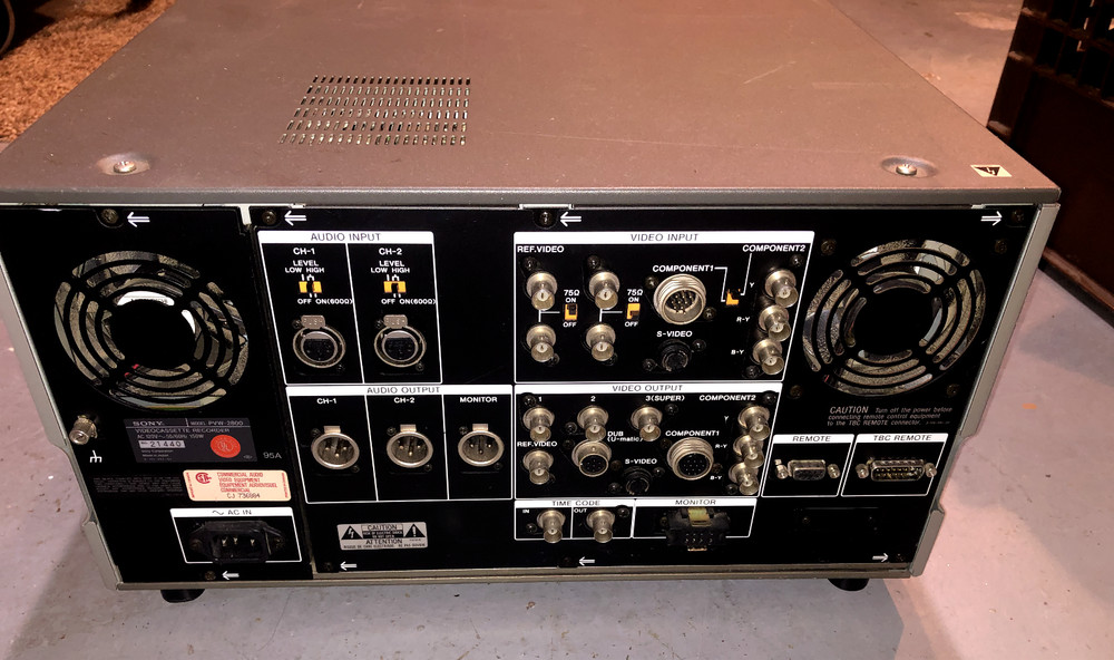 Sony PVW-2800 Video Cassette Recorder