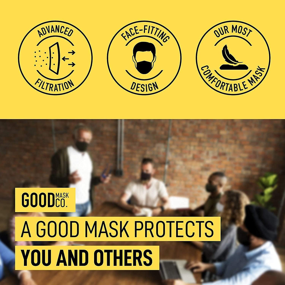 Good Comfort KN95 Face Mask, Disposable, Folding, Comfortable, Bulk (25 Pack,...