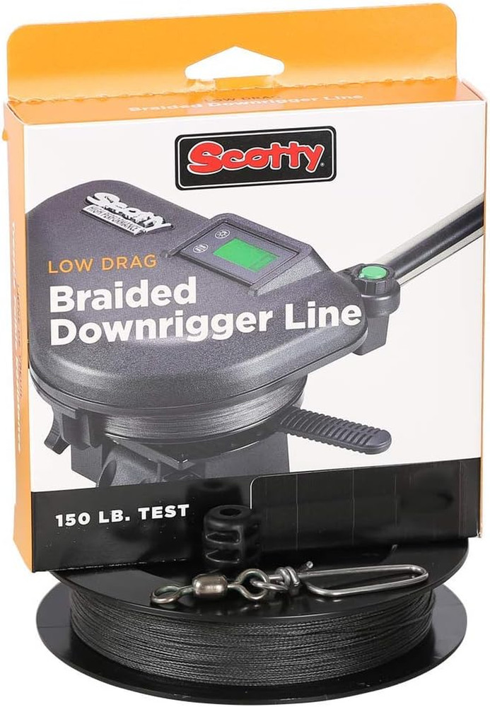 Low Drag Braided Downrigger Line, 150Lb Test