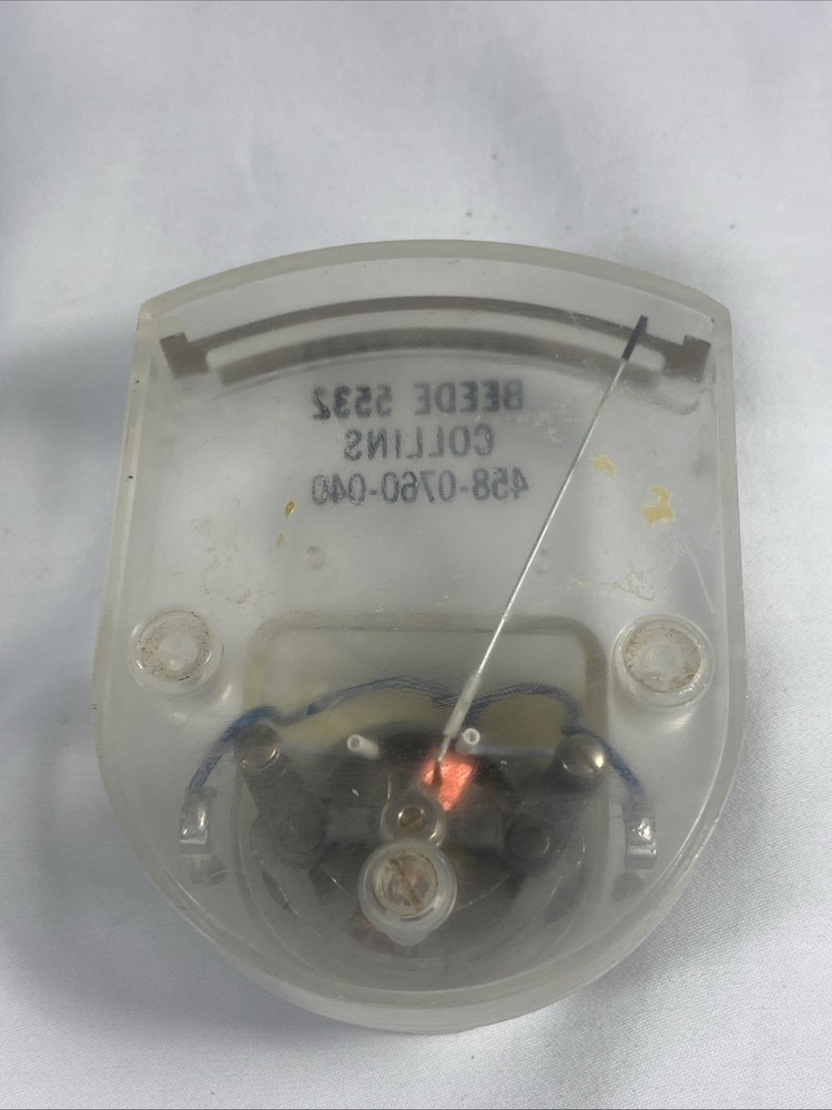 Beede and Collins Analog Panel Meter # 458-0760-040